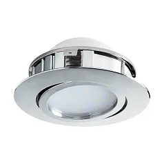 95855 Светодиодный встраиваемый светильник PINEDA регулир. и диммир., 1х6W(LED), ?84, пластик, хром в интерьере