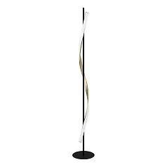 902138 Светодиод торшер с регулировкой цветовой температуры CONAPRATO, 20W(LED), 2700-6500K, 2500lm, алюминий, сталь, черный, латунь состаренный, белы в интернет-магазине