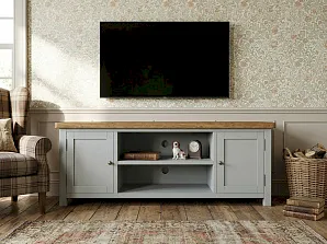Комод под TV "Жуль Верн (Jules Verne)" серый арт JV25ETGG в интернет-магазине