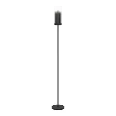 44004 Торшер TOOTHILL, 1х40W (E27), L1535, ?150, сталь черный / затемненное стекло, черный прозрачный на заказ