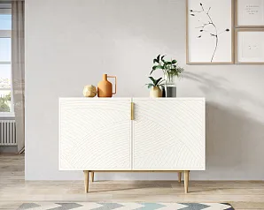 стильные Комод с двумя дверками "Лайн (Line)" LN01/GR1/beige