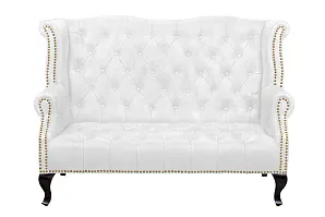 стильный Кожаный дизайнерский диван лофт Royal Sofa White