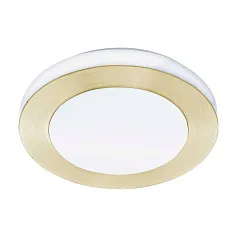 900369 Потолочный светильник LED CARPI, LED 3X2,7W, 1110lm, IP44, ?300, A75, сталь, матовая латунь, белый/пластик, белый в интернет-магазине