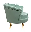 Низкое кресло ракушка Pearl Green №2