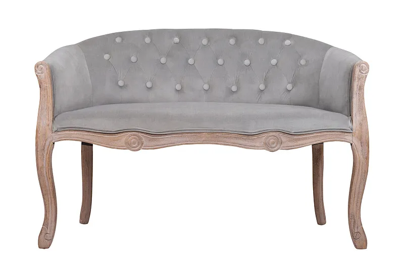 Двухместный дизайнерский диван Kandy Double Grey Velvet в Москве Двухместный дизайнерский диван Kandy Double Grey Velvet