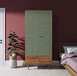 Шкаф двухстворчатый "Бербер (Berber)" принт 12 арт BB16/Print_12 №1