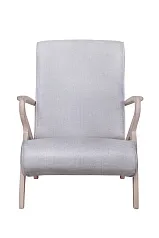 Низкое кресло Fobos light grey в интерьере