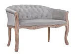 Двухместный дизайнерский диван Kandy Double Grey Velvet №1