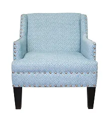 стильное Мягкое полукресло с подлокотниками Mart Blue