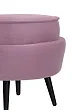 Пуф Pearl Adorn Pink на черных ножках №3