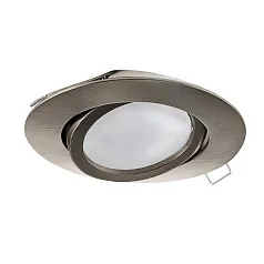 купить 31688 Светодиодный встраиваемый светильник TEDO, 1x5W (GU10), ?80, литой алюминий, никель матовый
