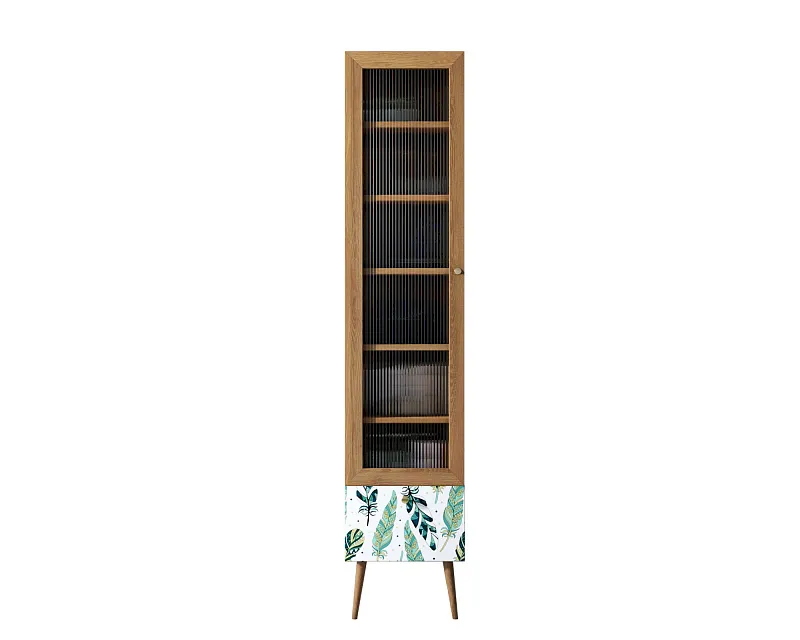 Буфет "Бербер (Berber)" одностворчатый с ящиком принт 44 арт BB48/Print_44