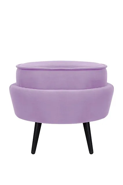Пуф Pearl Adorn Purple на черных ножках в Москве Пуф Pearl Adorn Purple на черных ножках