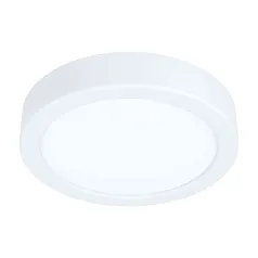 99225 Светодиодный накладной светильник FUEVA 5, 10,5W (LED), ?160, H28, 1350lm, 4000K, сталь, белый/п в интерьере