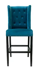 фото Дизайнерский барный стул Skipton Blue Velvet