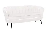 Диван ракушка Pearl Triple Beige на черных ножках №1