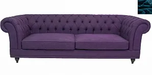 стильный Диван мягкий арт-деко Neylan Purple синий