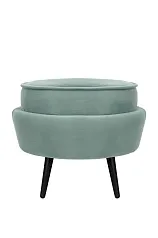 стильные Пуф Pearl Adorn Green на черных ножках