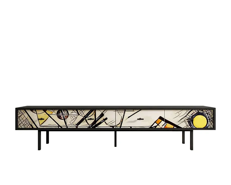 Комод с четырьмя ящиками под TV "Эмерсон (Emerson)" by Kandinsky арт EM06/Print_01 в Москве Комод с четырьмя ящиками под TV "Эмерсон (Emerson)" by Kandinsky арт EM06/Print_01