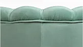 Низкое кресло ракушка Pearl Green на черных ножках №4