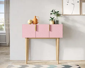 купить Консоль с тремя дверками "Лайн (Line)" LN15/GR1/pink в интернет-магазине