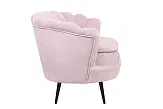 Диван ракушка Pearl Double Pink на черных ножках №2