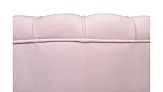 Низкое кресло ракушка Pearl розовый V2 на черных ножках №4