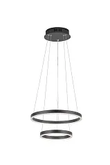 фото Люстра Orblaze 2 rings 400 black в интерьере