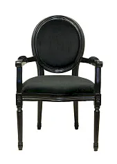 купить красивый Мягкий стул с подлокотниками Diella Black Velvet