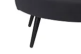 Дизайнерский диван Pearl Double Black на черных ножках №6