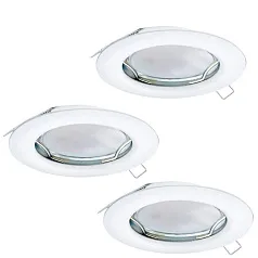 купить 94235 Комплект светодиодных встраиваемых светильников PENETO, 3x3W (GU10), ?78, сталь, белый в интернет-магазине