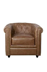 заказать Кожаное кресло Karo Brown leather в интернет-магазине