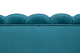 Диван для гостиниц Pearl Triple Marine Velvet на черных ножках №5