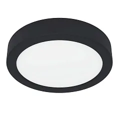 купить 900637 Накладной светильник FUEVA 5, 11W (LED), 3000K, IP44, ?160, сталь, черный / пластик, белый