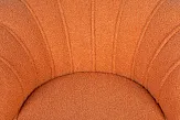 Низкое кресло ракушка Pearl Orange Boucle №5