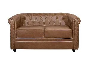 фото Кожаный диван лофт Karo Brown leather 2S