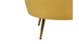 Кресло с пуфом ракушка Pearl Yellow №5
