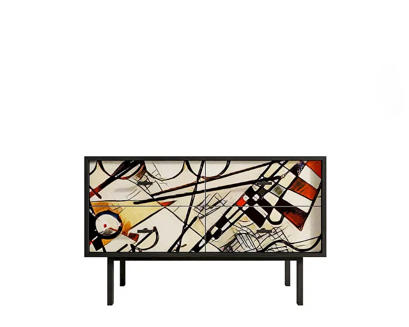 Комод с четырьмя ящиками "Эмерсон (Emerson)" by Kandinsky арт EM05/Print_01