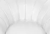 Низкое кресло ракушка Pearl White №5