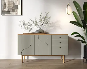Комод с двумя дверками и ящиками "Арка (Arka)" AR05-F2 в интерьере
