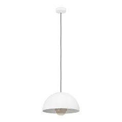 купить 901136 Подвесной светильник GAETANO, 1х40W (E27), H1100, ?380, сталь / белый