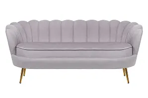 фото Дизайнерский диван для гостиниц Pearl Triple Grey в интерьере