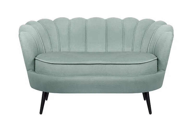 Диван ракушка Pearl Double Green на черных ножках в Москве Диван ракушка Pearl Double Green на черных ножках