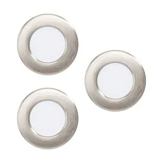 красивые 99141 Светодиодный комплект встраиваемых светильников FUEVA 5, 3х2,7W (LED), ?86, ET26, 3х300lm, 3000K, ст на заказ