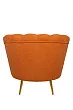 Низкое кресло ракушка Pearl Orange Boucle №3