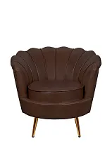стильное Низкое кресло ракушка Pearl Brown V2