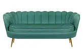 Диван ракушка для гостиниц Pearl Triple Green V2 №0