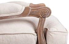 Мягкое полукресло с подлокотниками Niro Rattan Beige на заказ в интернет-магазине