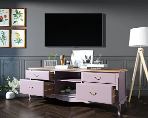 заказать Комод Leontina Lavanda под TV удлиненный арт ST9328/2L