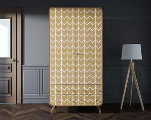Шкаф в скандинавском стиле "Ellipse Print" с ящиками принт 1 арт EL15/print_01